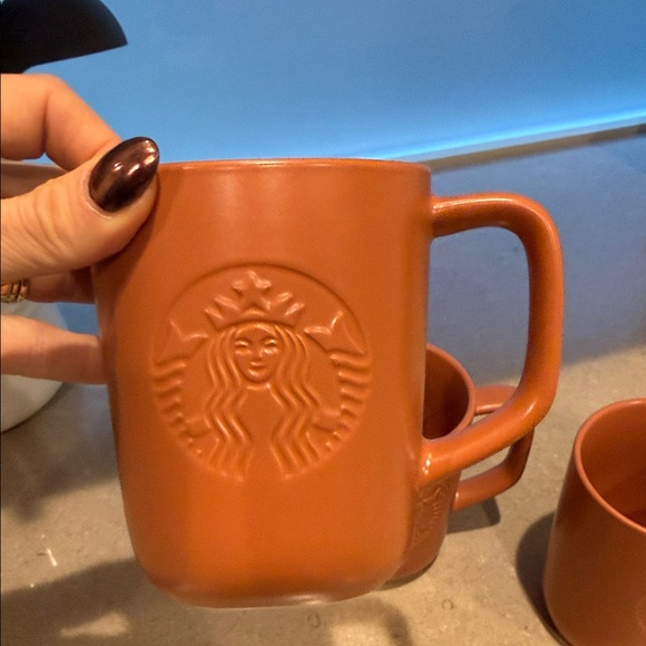 Starbucks terracotta mugs (set of 3) - Picture 2 of 11